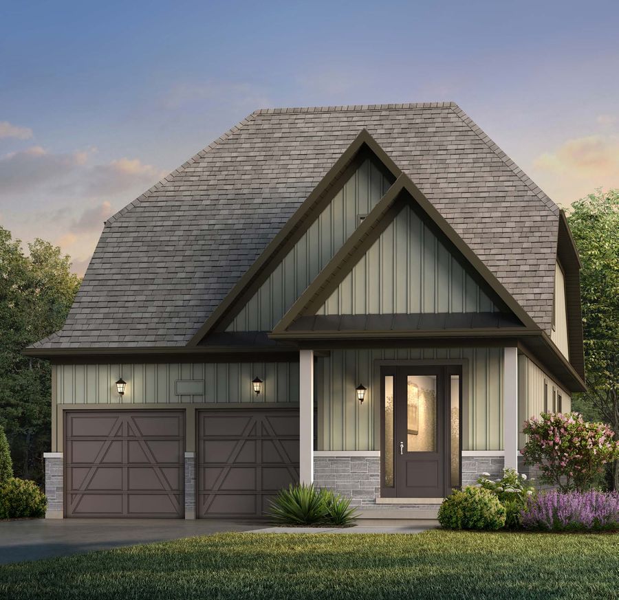 The Ashford Loft, 38' Single Detached, Elevation A rendering