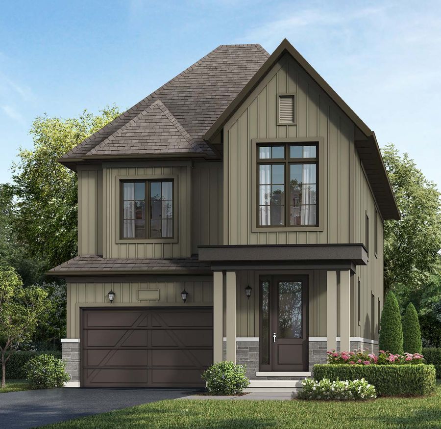 The Briarcrest, 32' Single Detached, Elevation A rendering