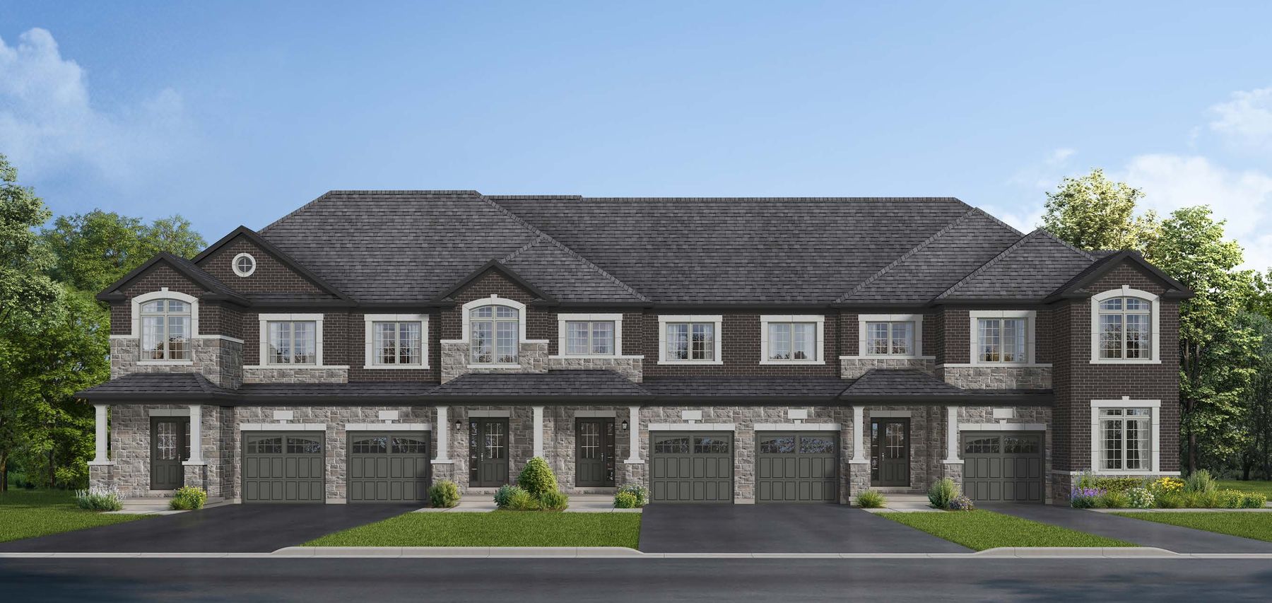 Traditional Towns elevation rendering, Ballantry Homes Hillsburgh