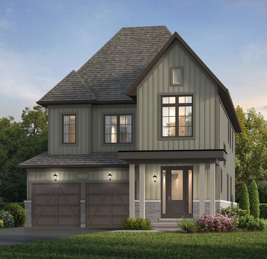 The Dorset, 38' Single Detached, Elevation A rendering