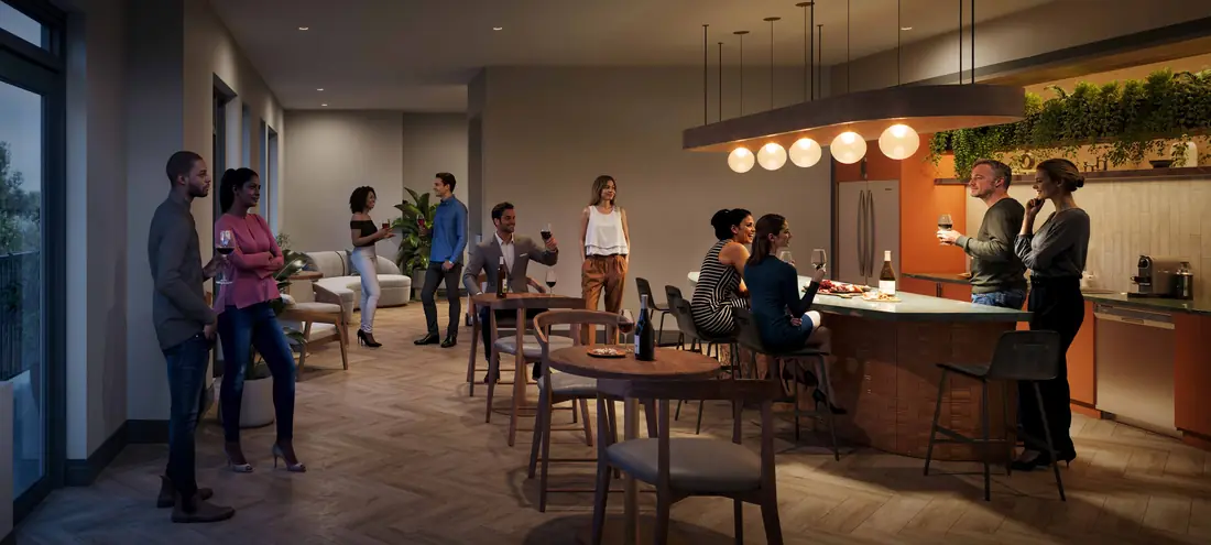 Hosting space with prep kitchen at Spruce Trails, Brampton