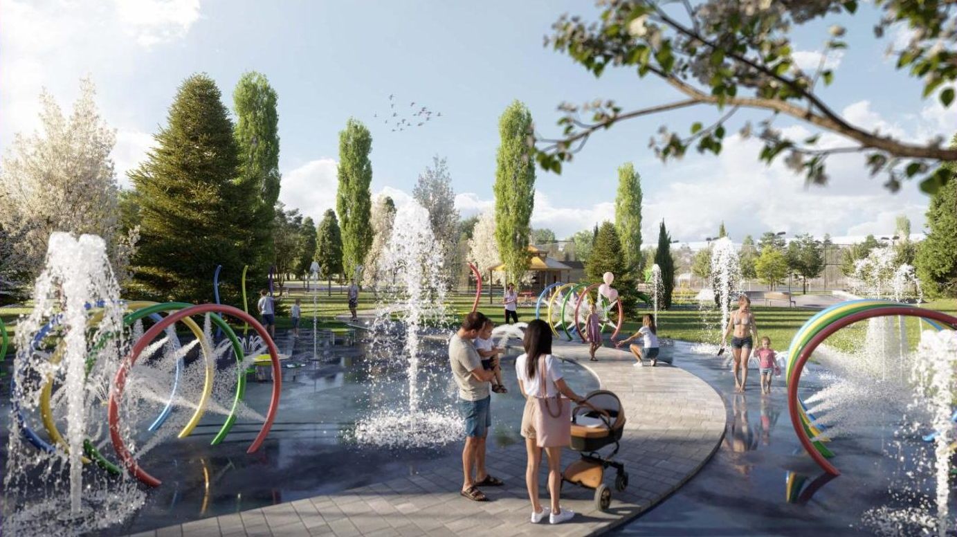 Splash pad rendering